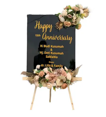 Papan Bunga Akrilik Venue Wedding Pondok Aren